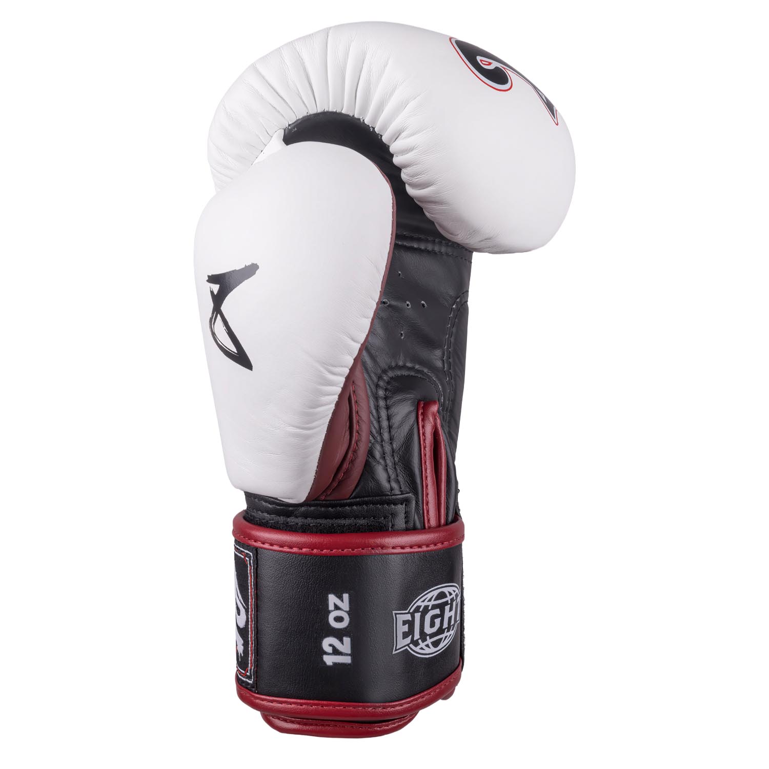 8 WEAPONS Boxing Gloves, Bangkok, white-black, 16 Oz