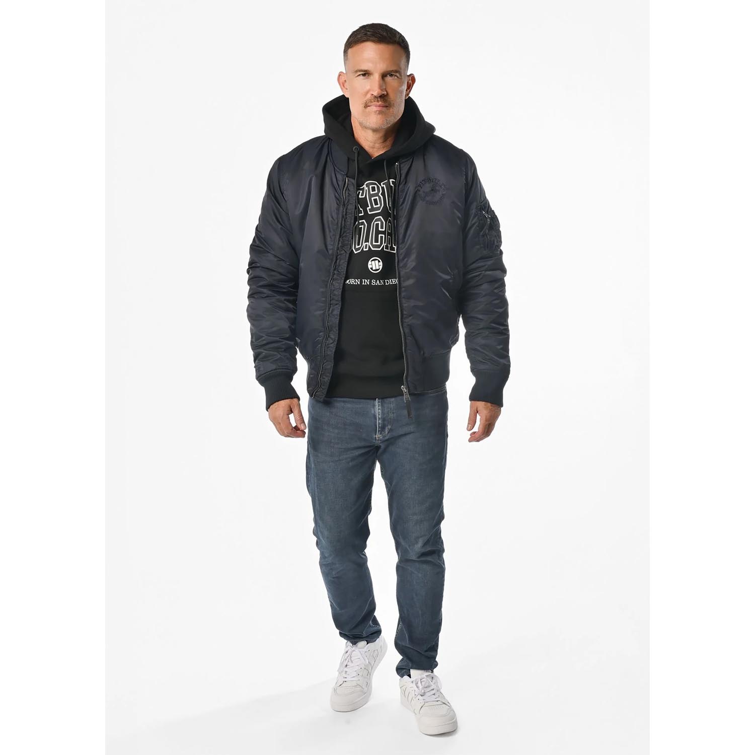 Pit Bull West Coast Bomber Jacket, Hacket, dark navy, XXXL