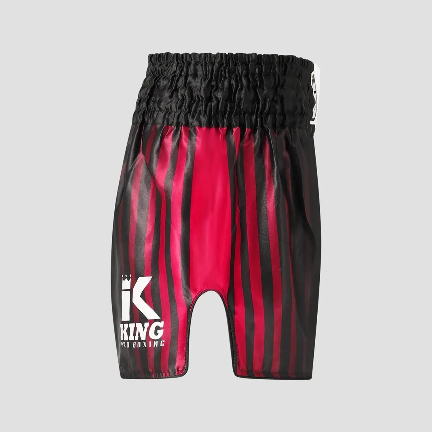 KING PRO BOXING Muay Thai Shorts, Bloodline 1, black-red, XL