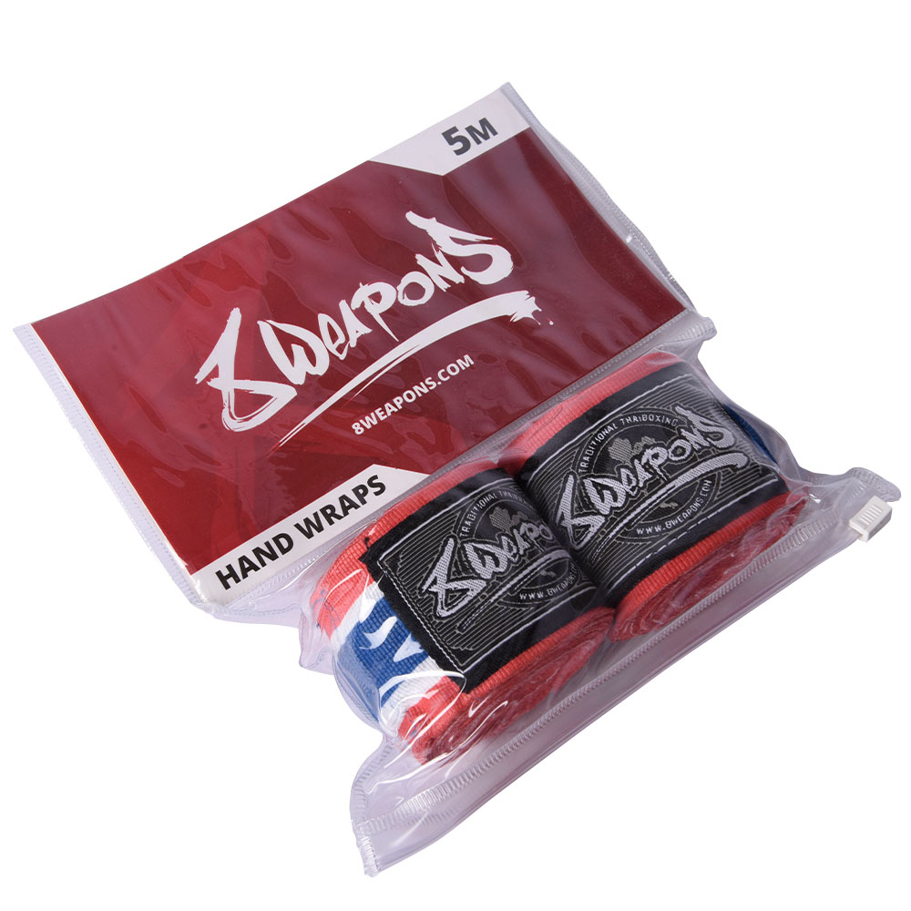 8 WEAPONS Hand Wraps, semi-elastic, 5 m, thai