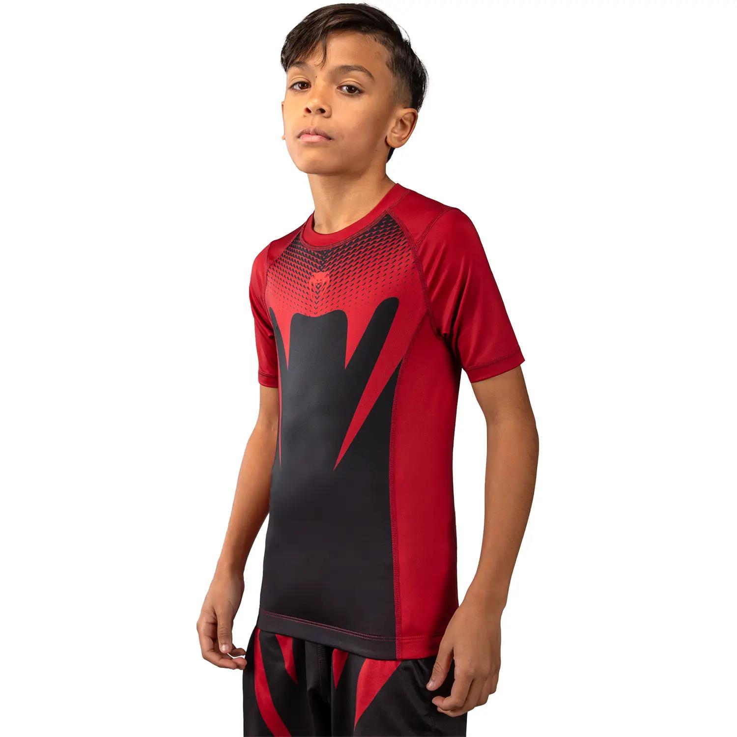 VENUM Rashguard, S/S, Kids, Attack, black-red, 8 J