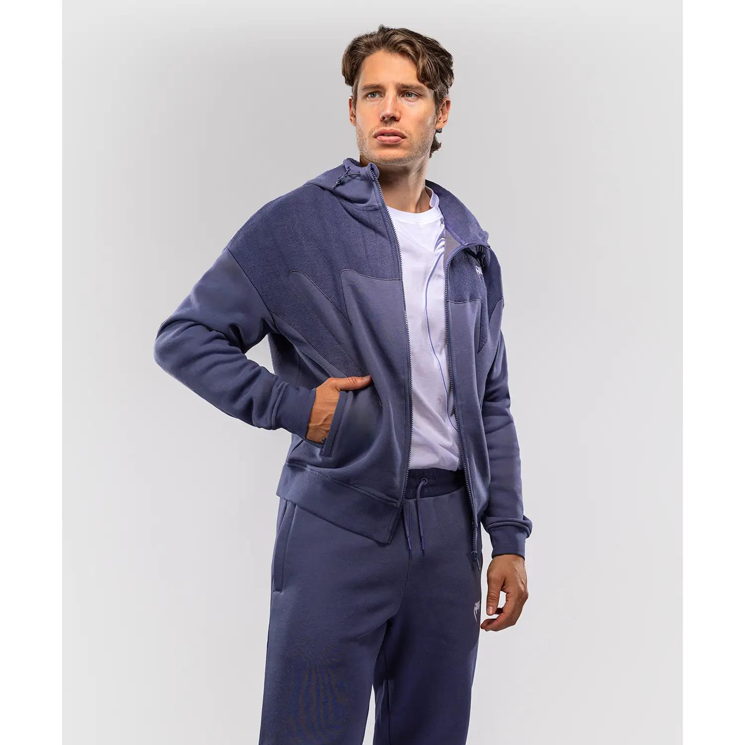 VENUM Zip Hoody, Attack, Fleece & Weave, blue, XXL
