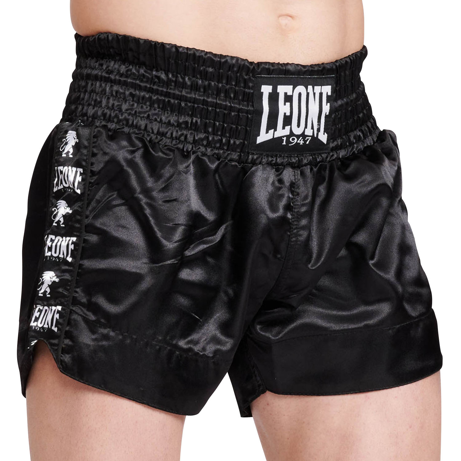 LEONE Muay Thai Shorts, Ambassador, AB962, schwarz