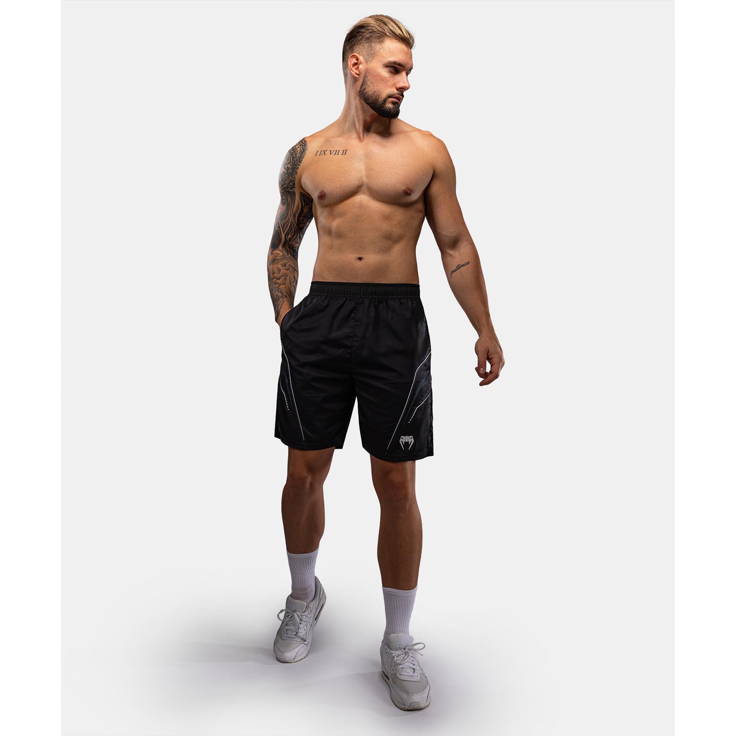 VENUM Training Shorts, Streamline, black-white, S