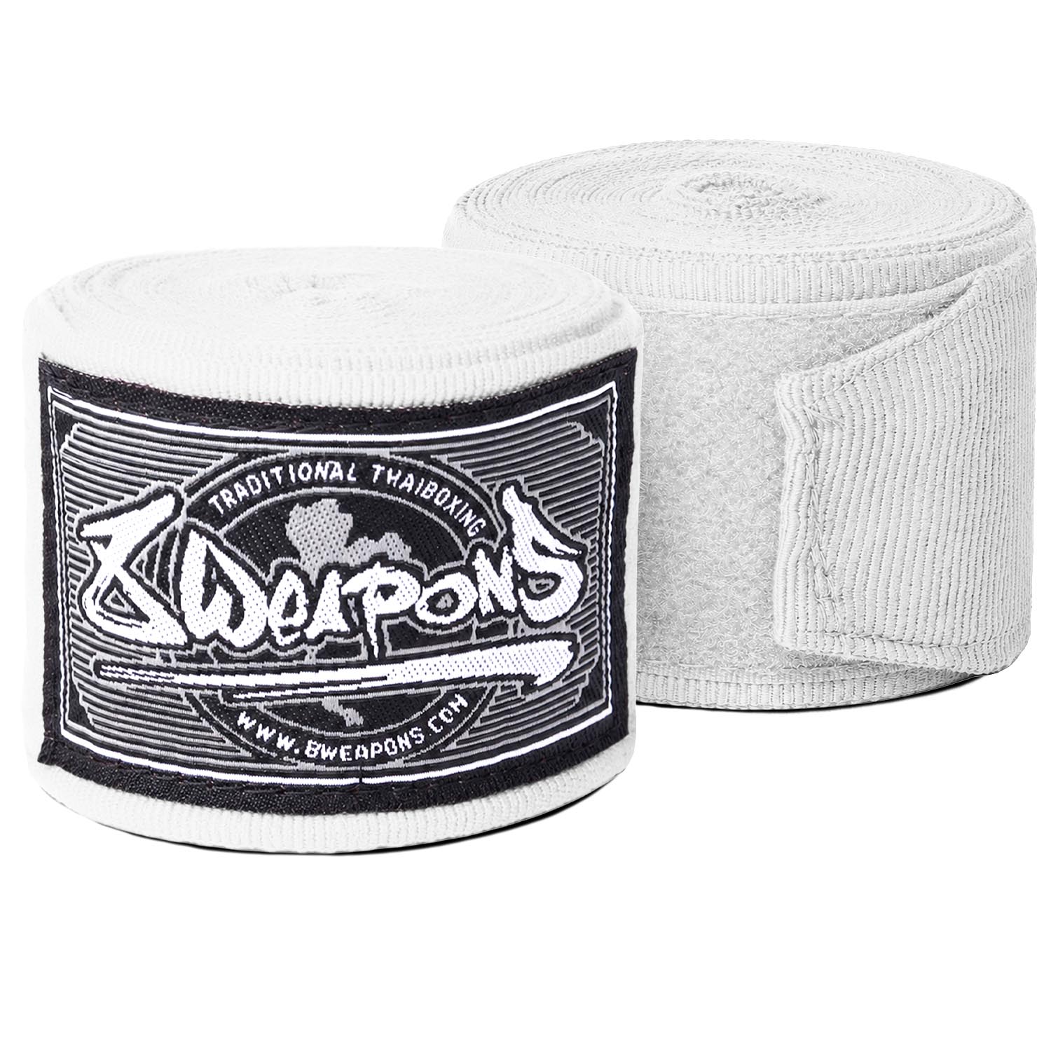 8 WEAPONS Hand Wraps, semi-elastic, 5 m, white