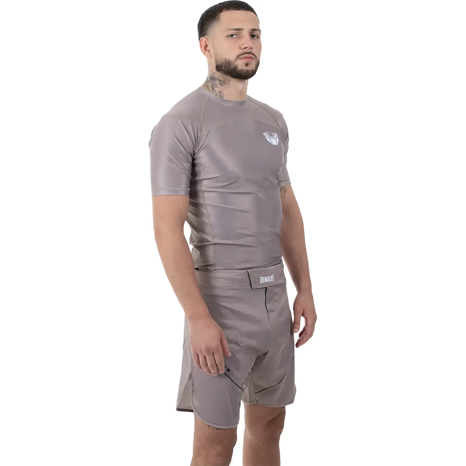 RINGLIFE Rashguard S/S, Origin, grey, L