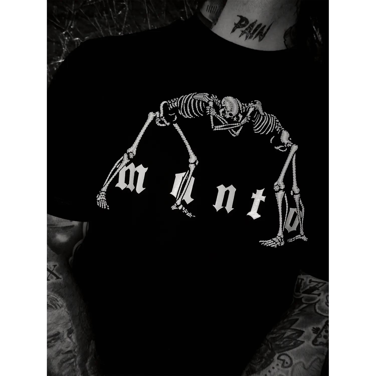 MANTO T-Shirt, Bones, black, XXL