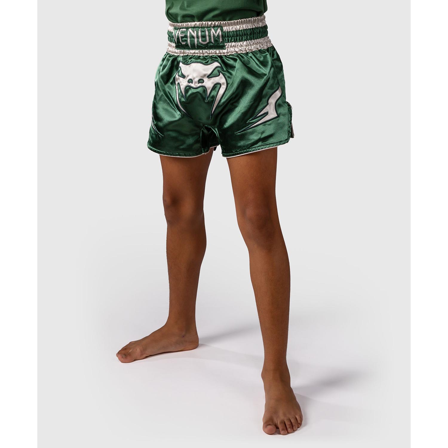 VENUM Muay Thai Shorts, Kids, Inferno, green, 14 J