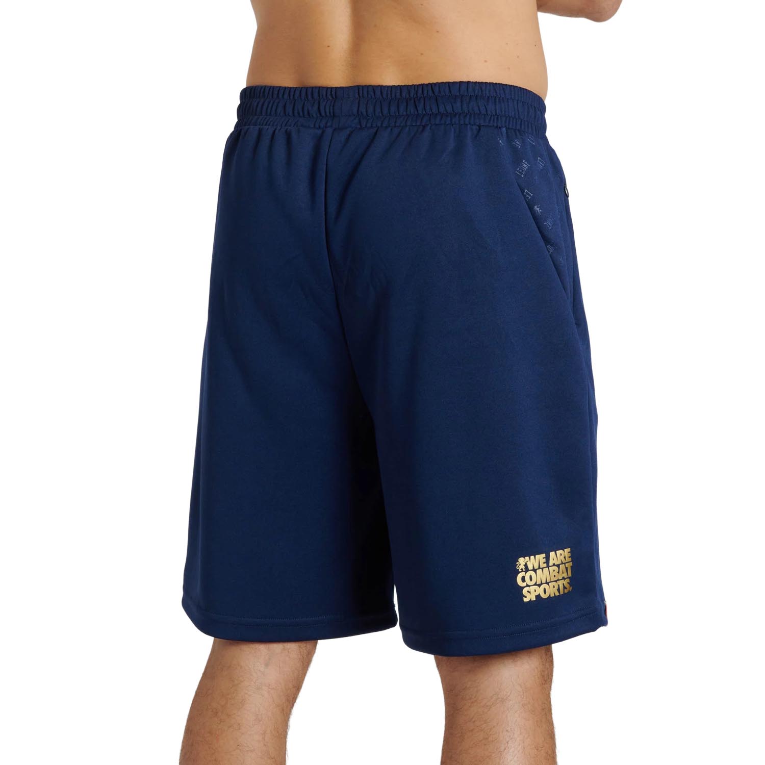 LEONE Fitness Shorts, DNA, blue-gold, XXL