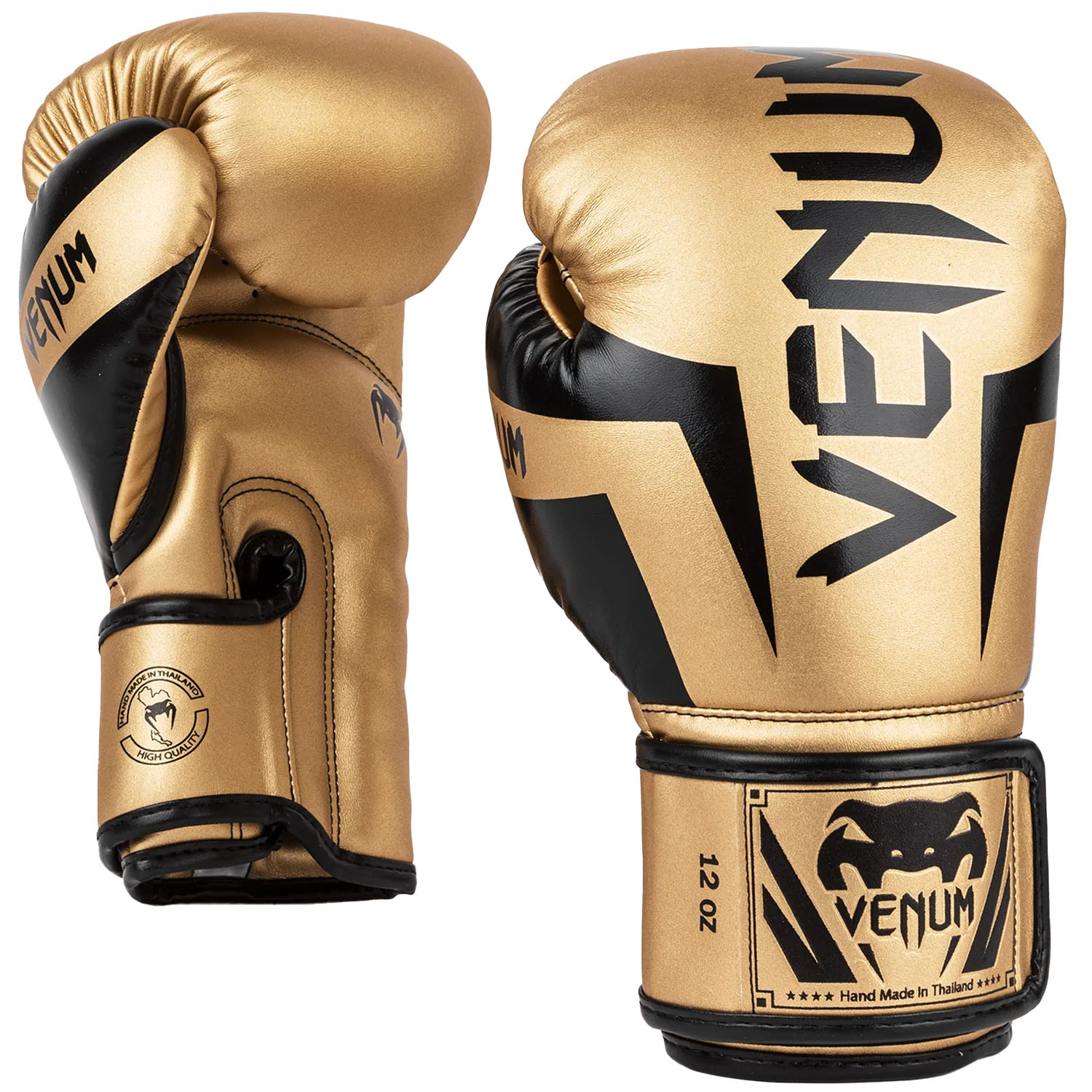 VENUM Boxing Gloves, Elite, gold-black, 10 Oz