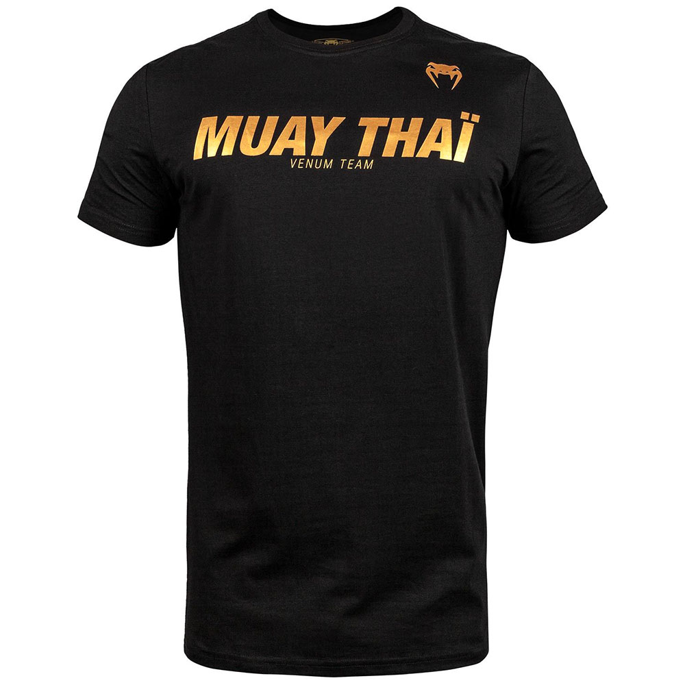 Venum T-Shirt, Muay Thai, VT, black-gold, XXL