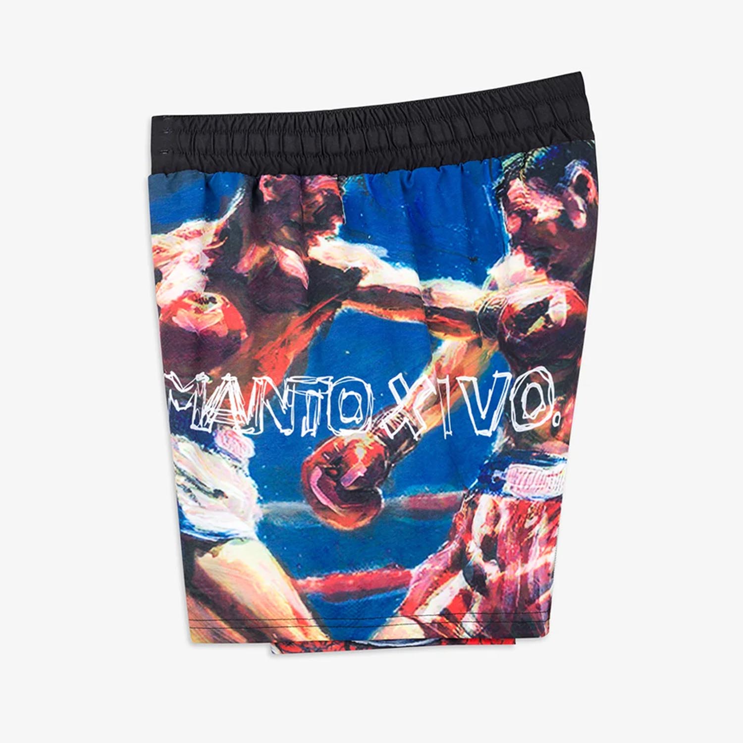 MANTO MMA Fight Shorts, Ivo, blue-black, XXL