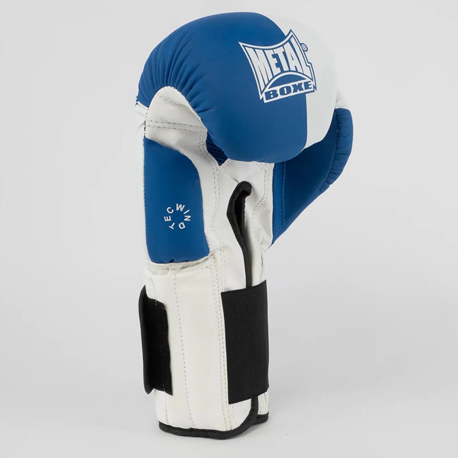 Metal Boxe Boxing Gloves, Savate, blue-white, 16 Oz