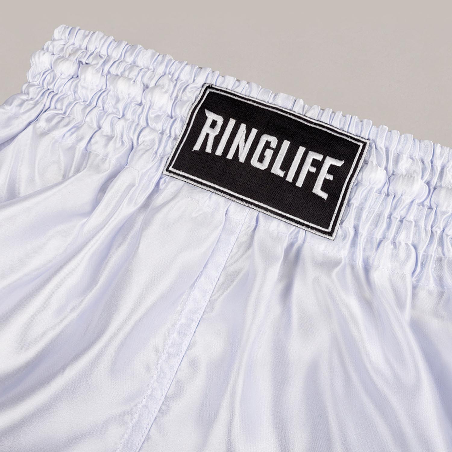 RINGLIFE Muay Thai Shorts, Core, white, M
