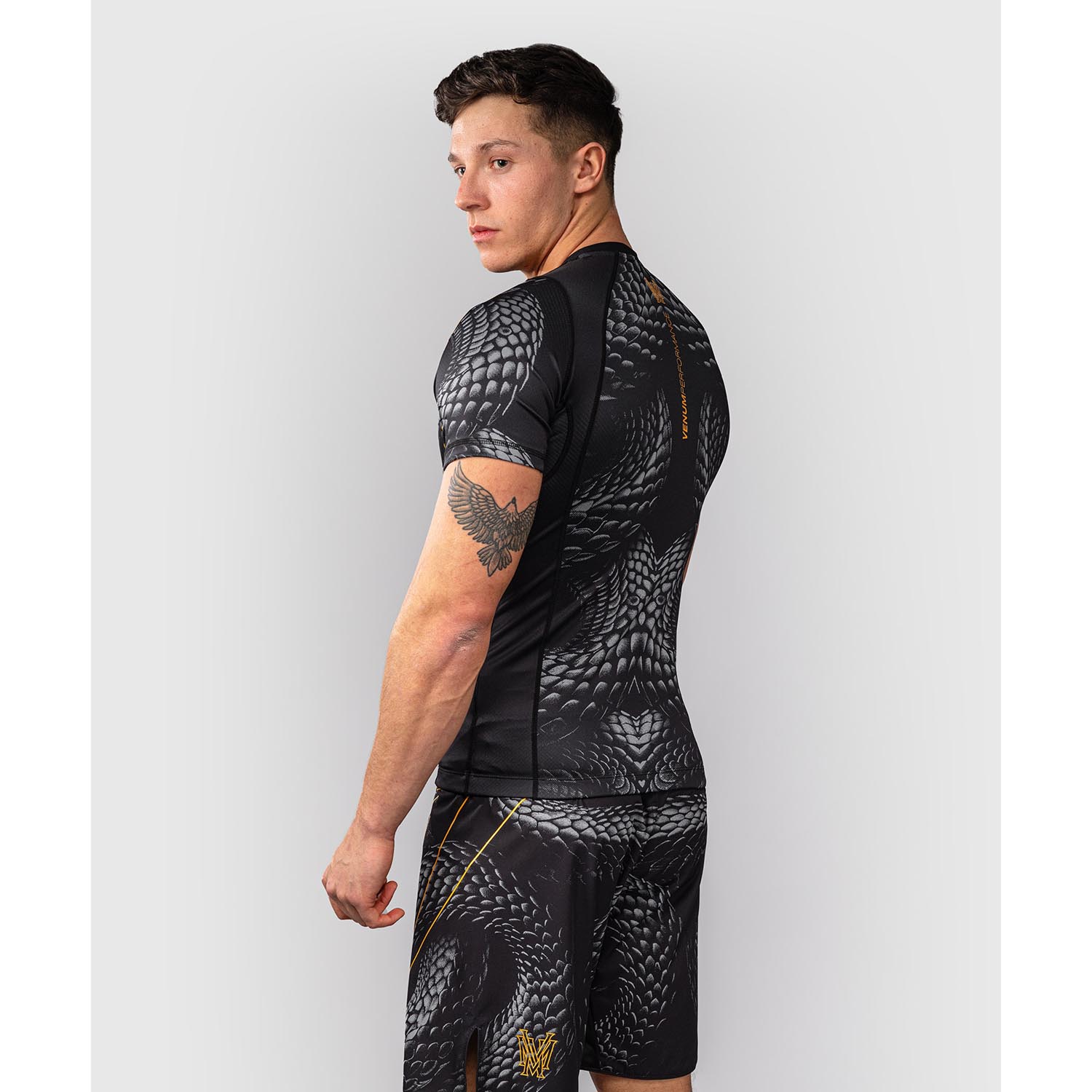 VENUM Rashguard, S/S, Matupa, black-grey-gold, XXL