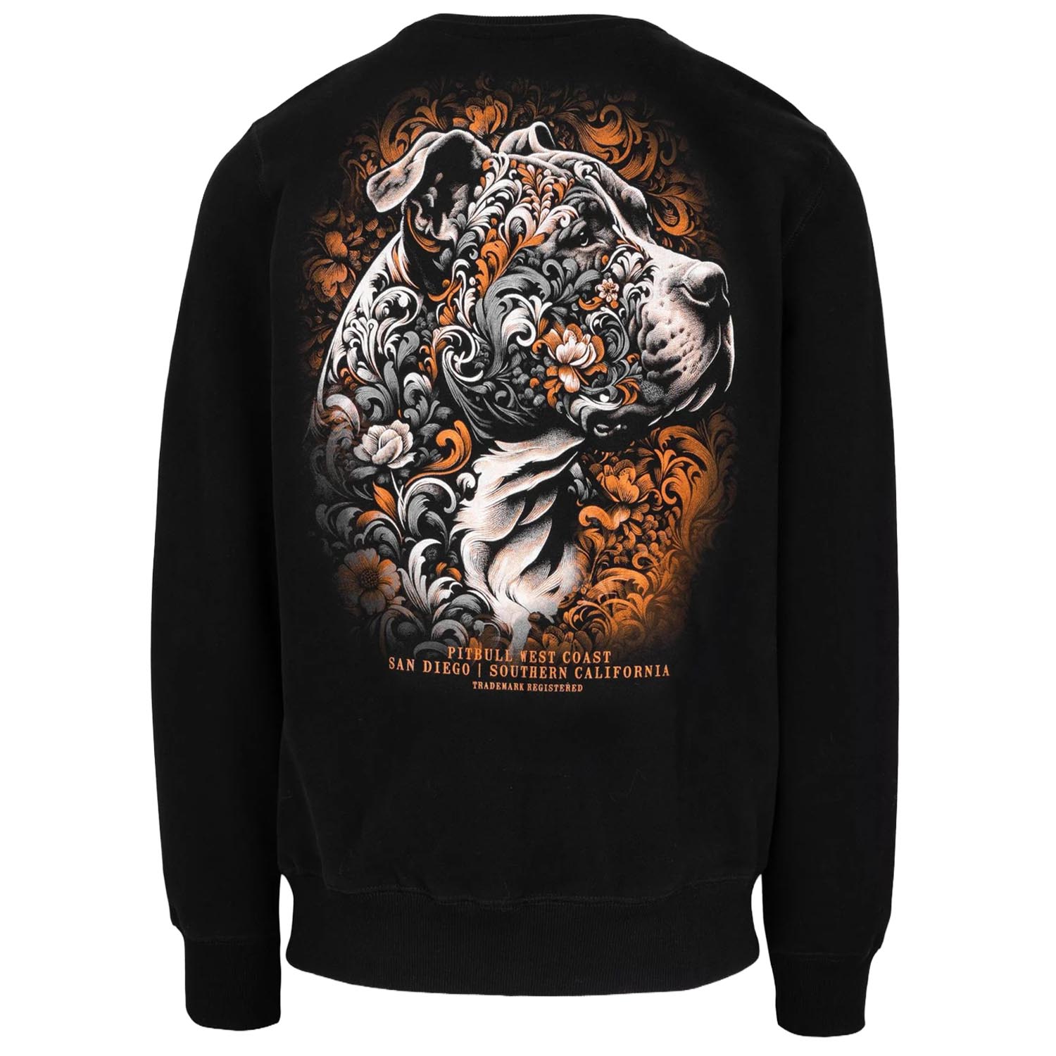 Pit Bull West Coast Crewneck, Tattoo, black, M