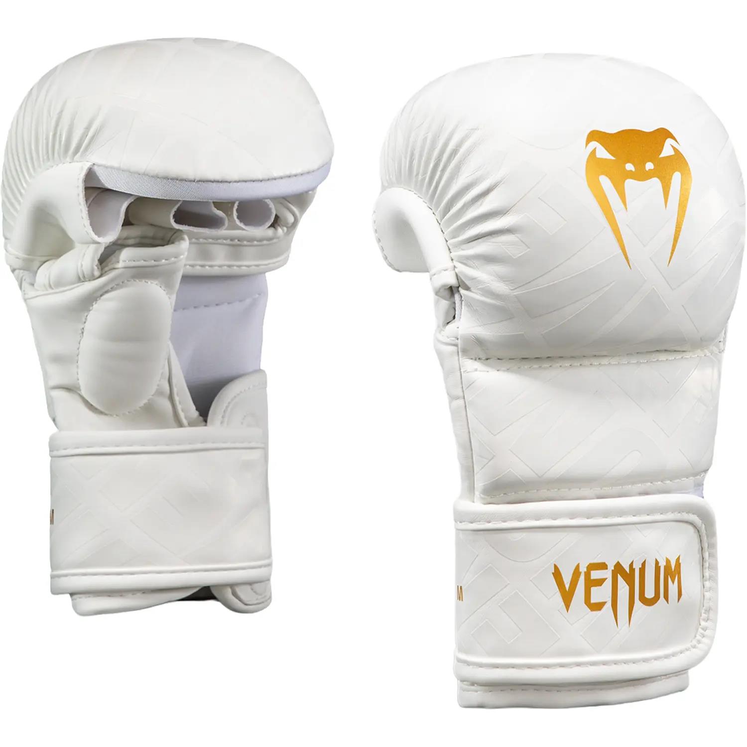VENUM MMA Sparring Gloves, Contender 1.5 XT 3D, white-gold, M