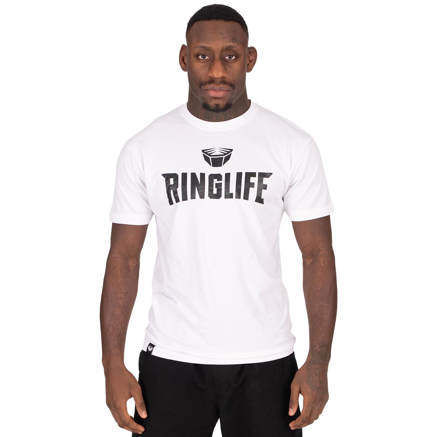 RINGLIFE T-Shirt, Logo 2.0, white-black, M