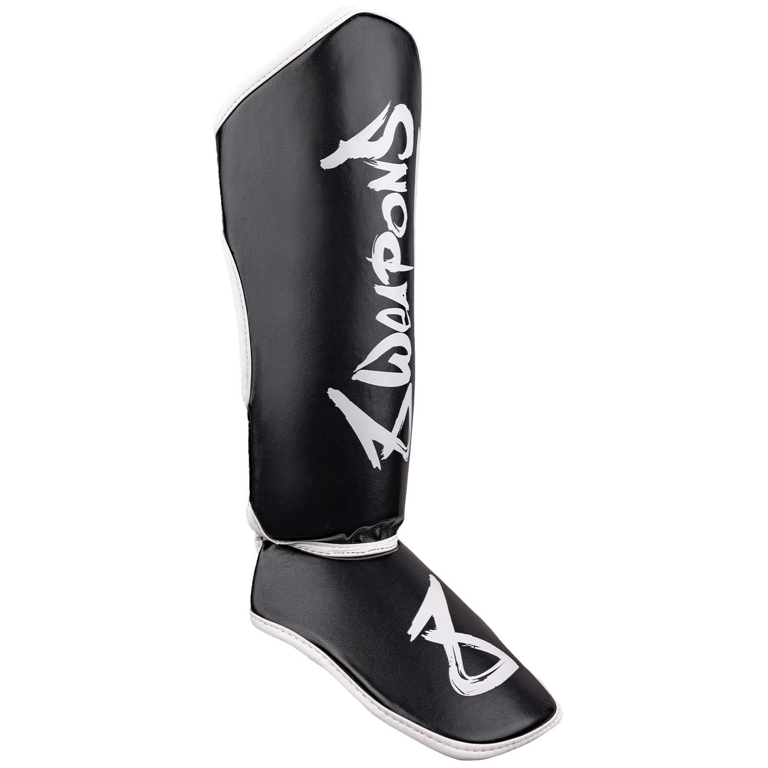 8 WEAPONS Shin Guards, Kids, Unlimited 2.0, black-white XXXL