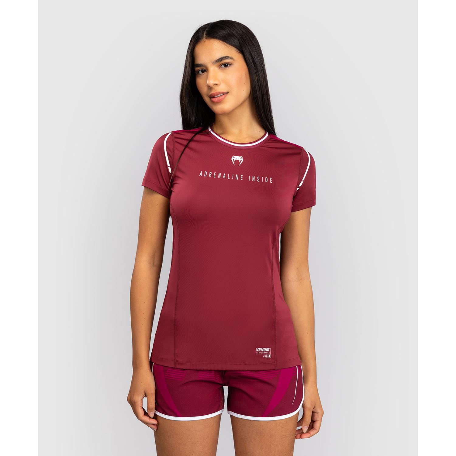 VENUM Dry Tech T-Shirt, Women, Adrenaline, wine red-pink, XL