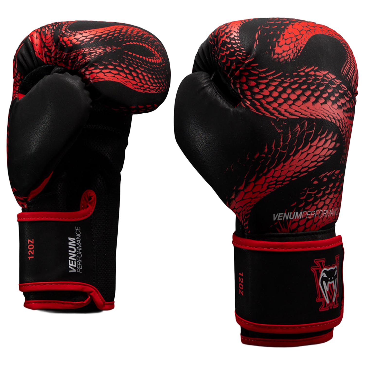 VENUM Boxing Gloves, Matupa, black-red-silver, 14 Oz