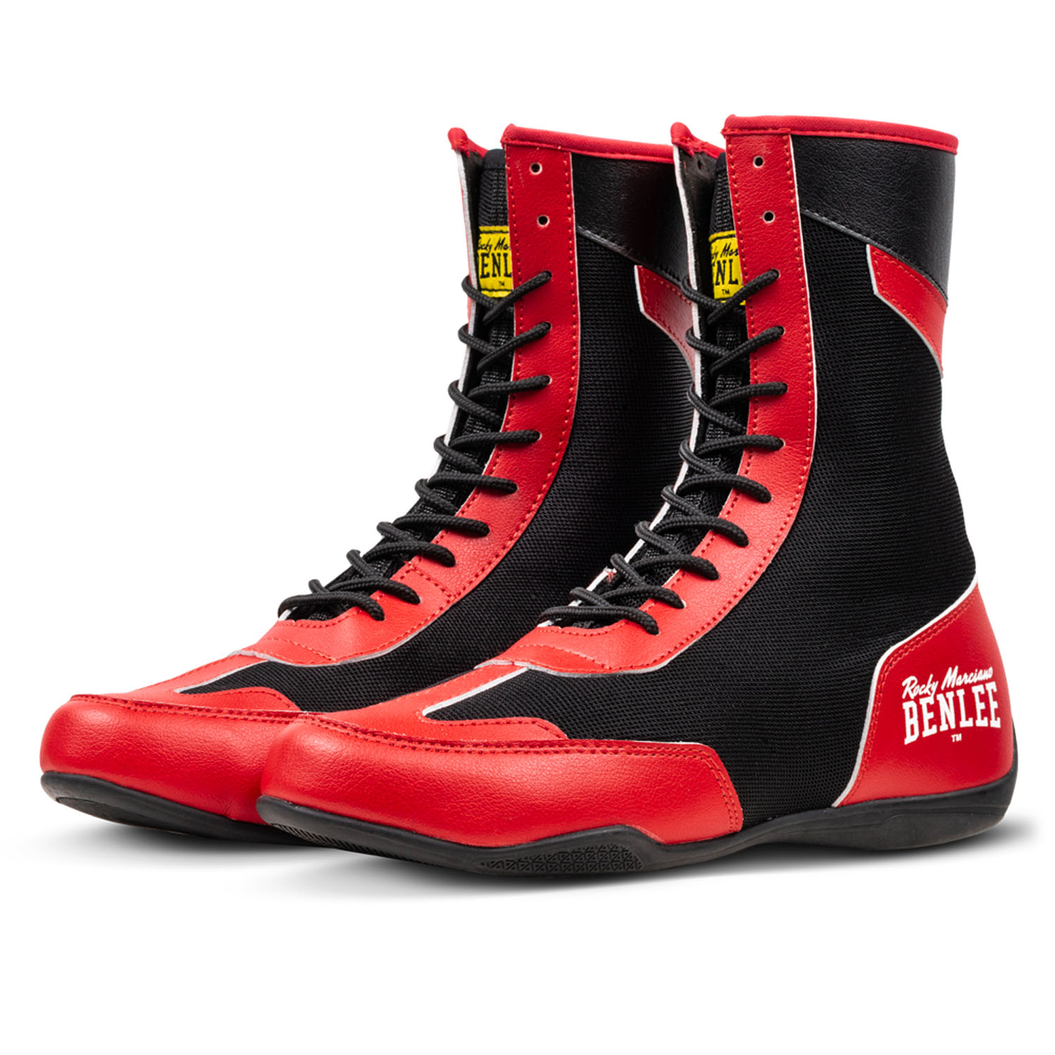 BENLEE Boxing Shoes, Longplex, red-black
