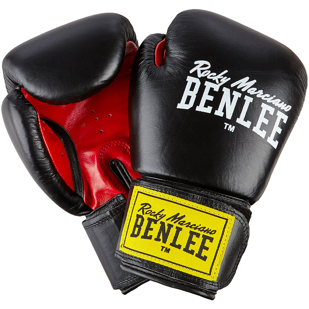 BENLEE Boxing Gloves, Fighter, black-red, 10 Oz