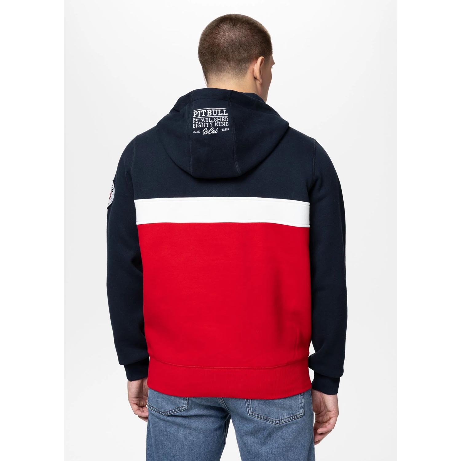 Pit Bull West Coast Hoody, Gibson, navy-red, M