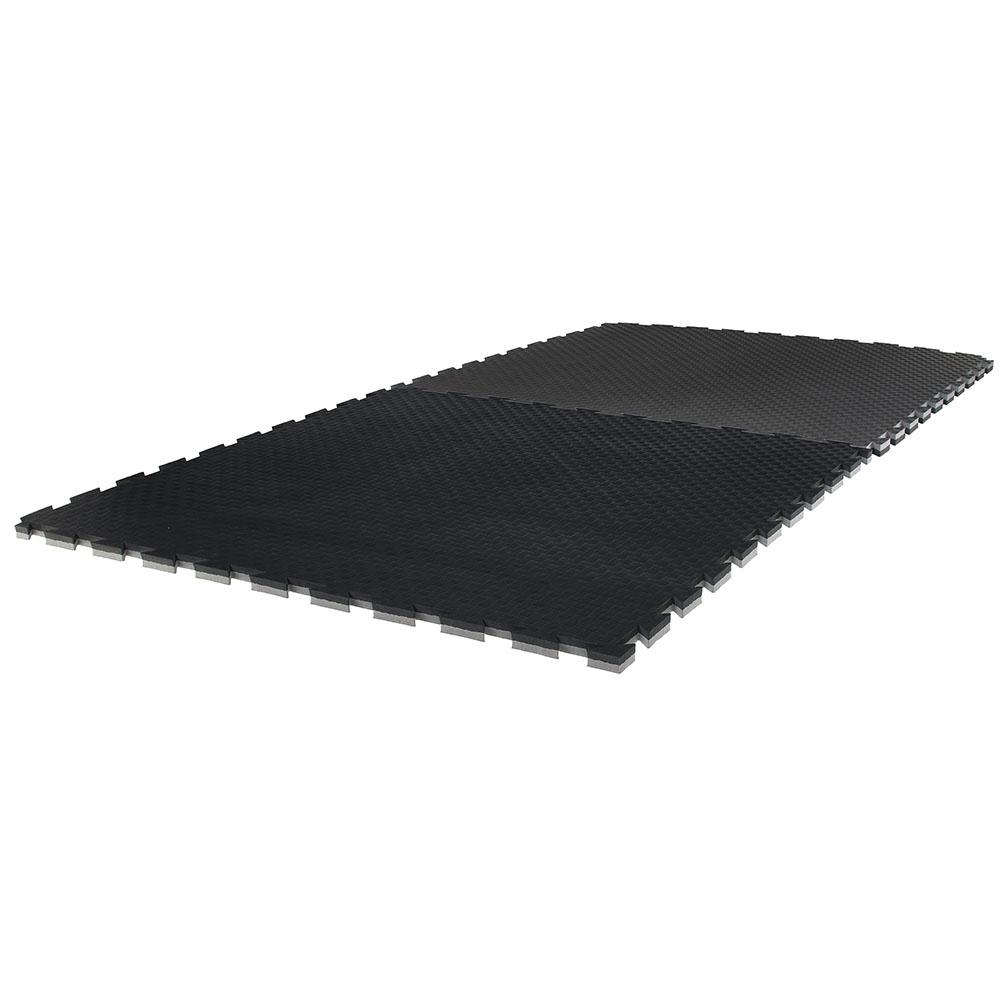 Ju-Sports Puzzle Mat, Pro Checker, black-grey, 2 cm