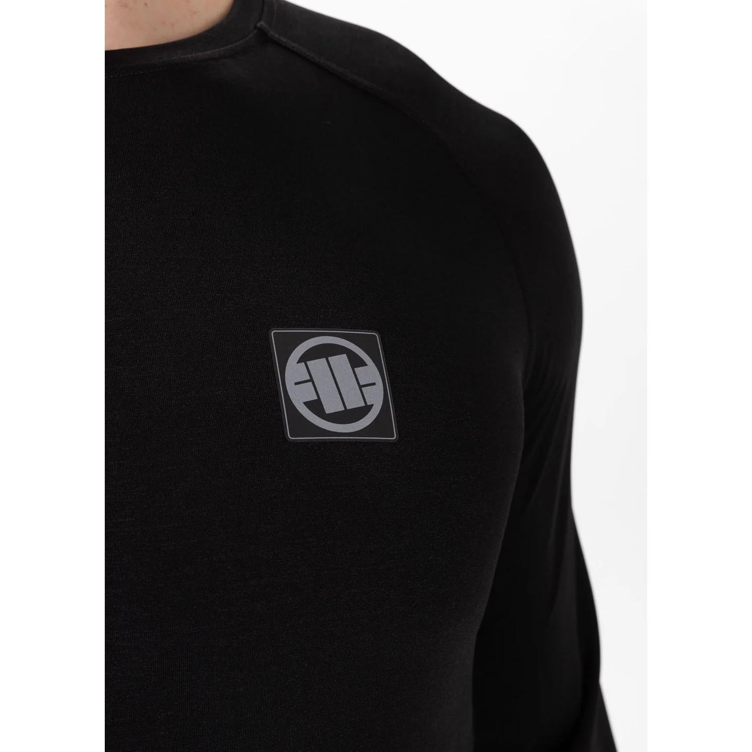 Pit Bull West Coast Rashguard, L/S, Performance Plus, New Logo, black, XXXL