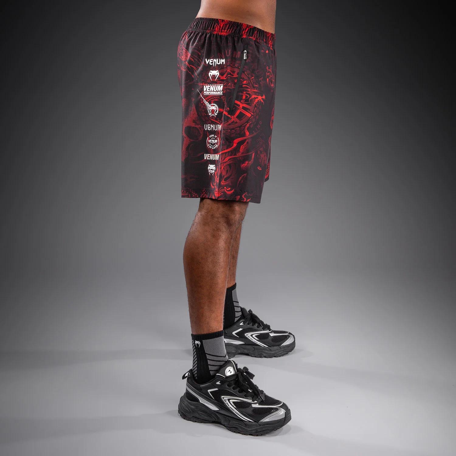 VENUM Training Shorts, 20Th Anniversary, black-red, M