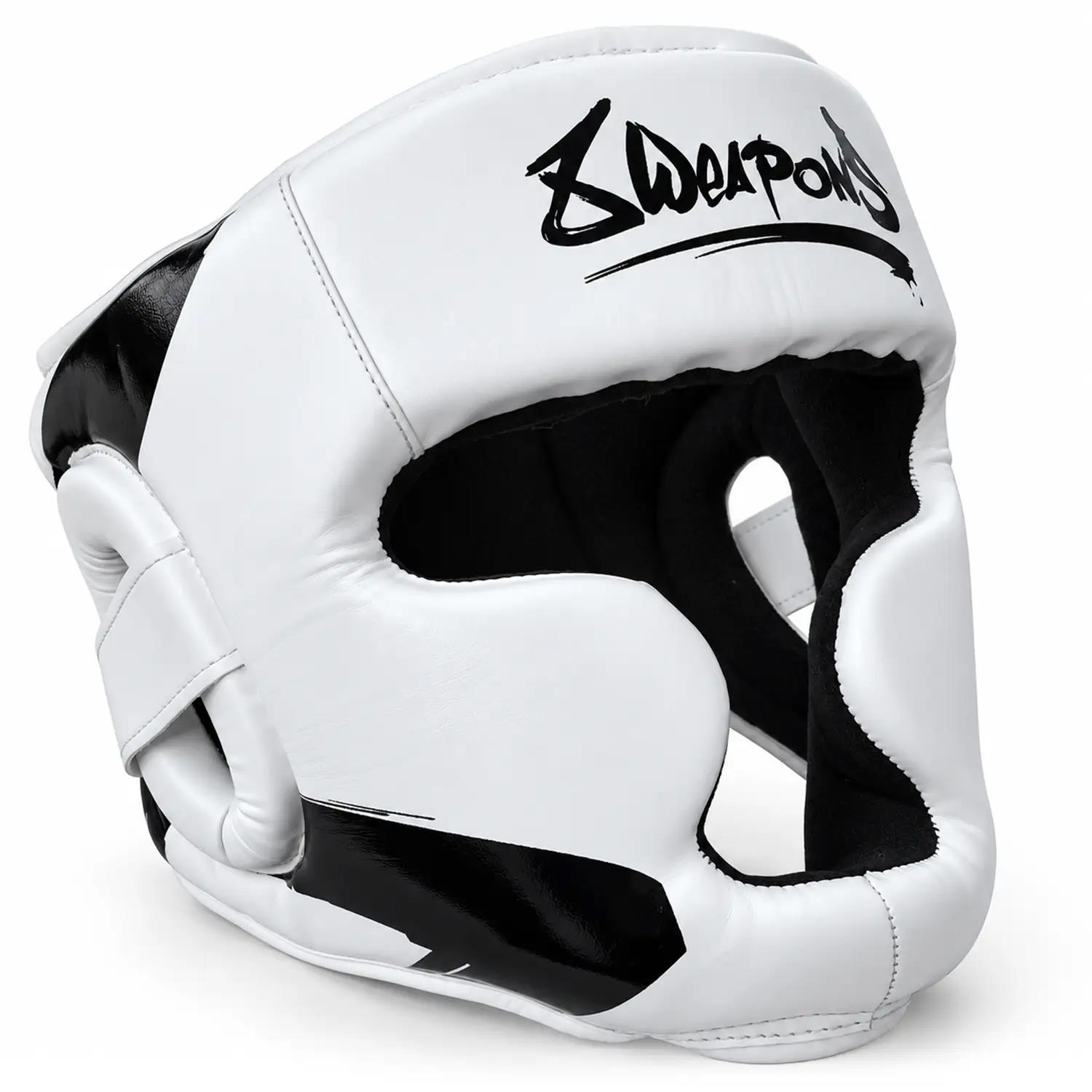 8 WEAPONS Head Guard, Unlimited 2.0, white-black, S/M