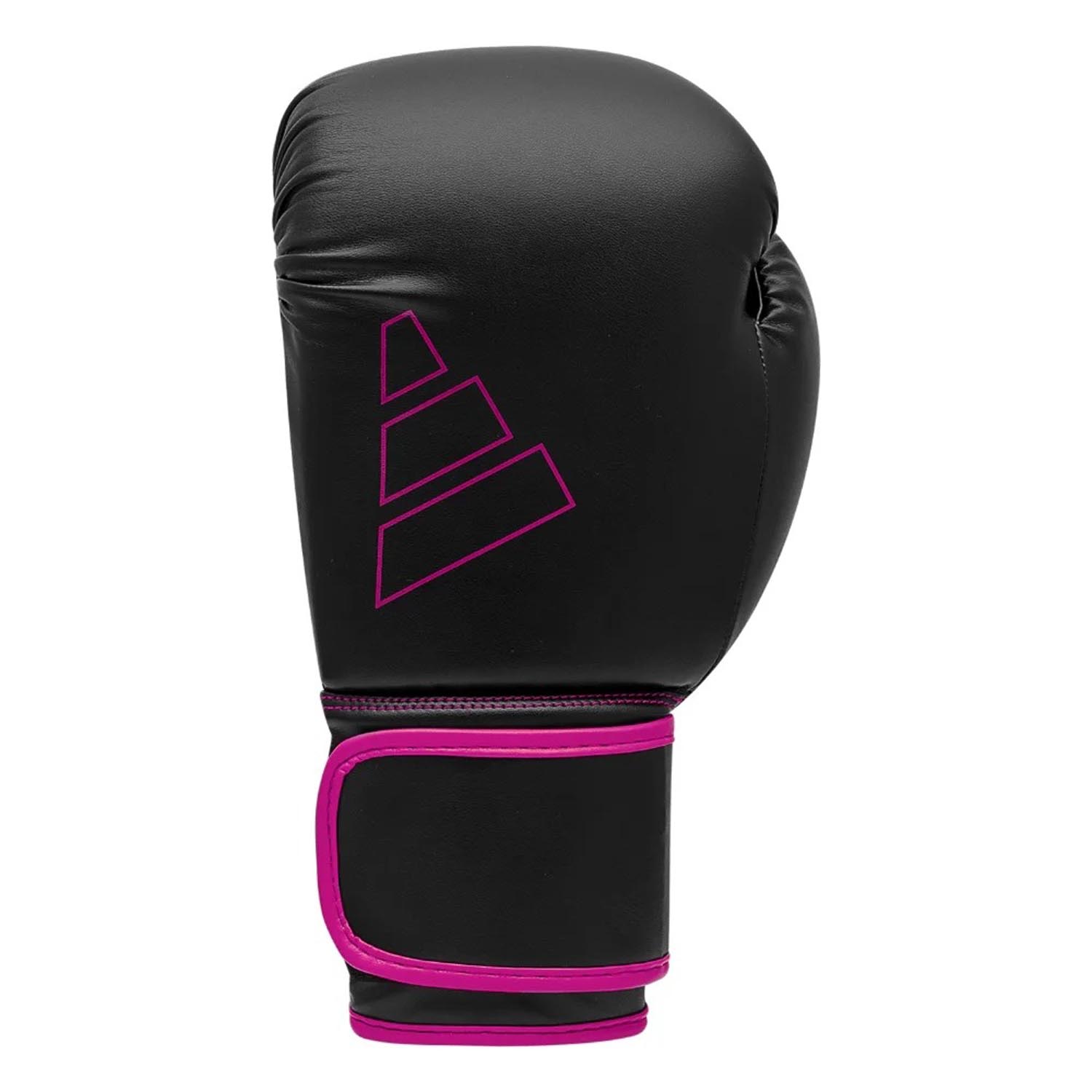 adidas Boxing Gloves, Hybrid, 80, black-pink, 14 Oz