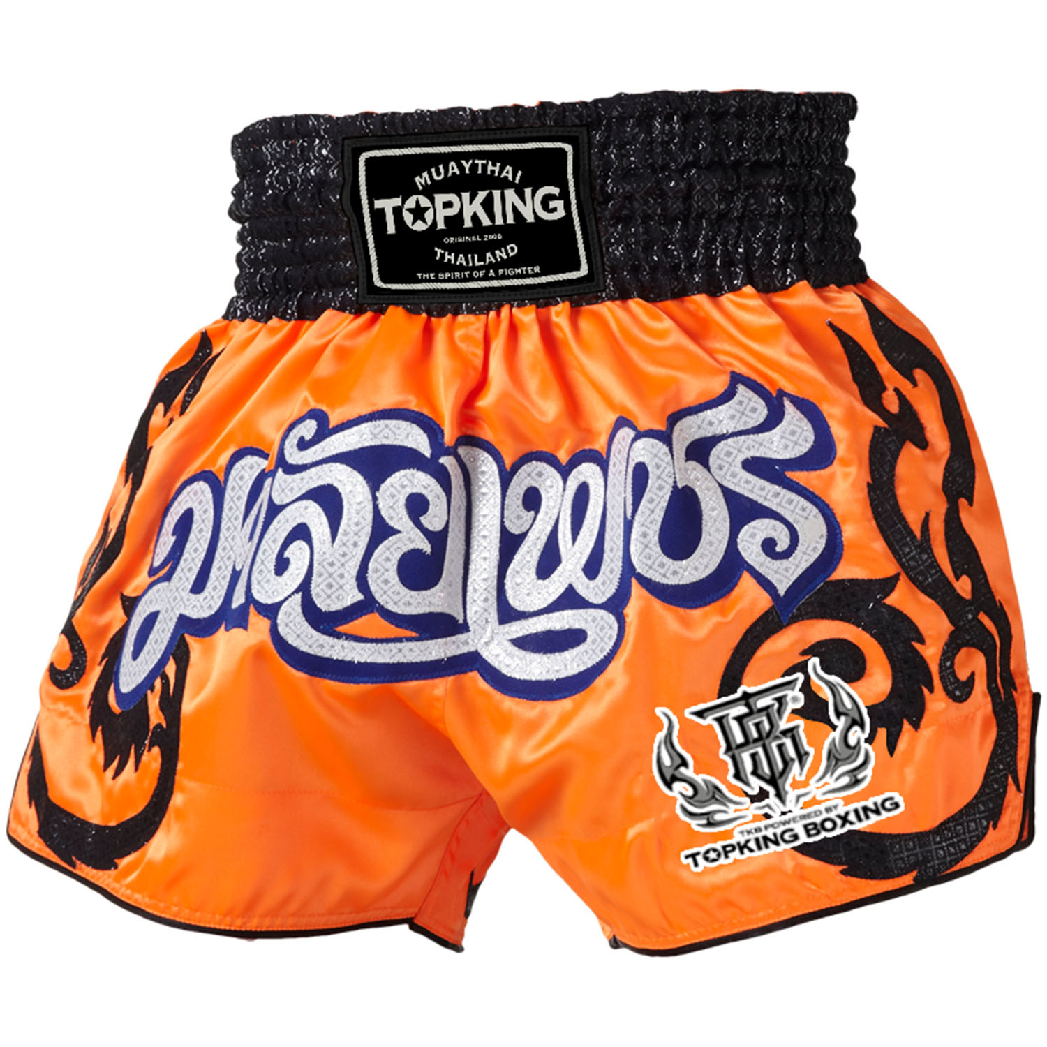 TOP KING BOXING Muay Thai Shorts, TKTBS-055, orange, M
