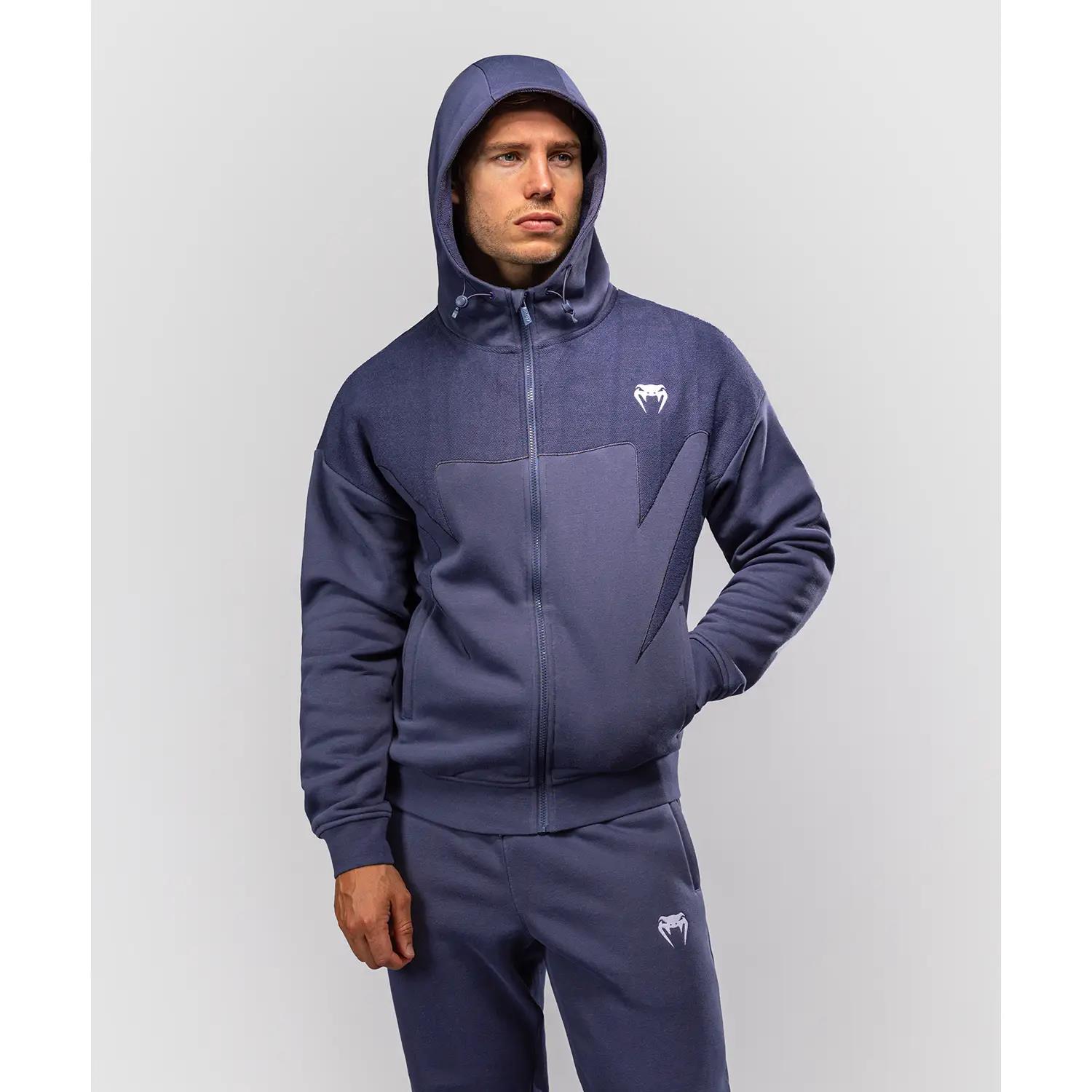 VENUM Zip Hoody, Attack, Fleece & Weave, blue, XXL