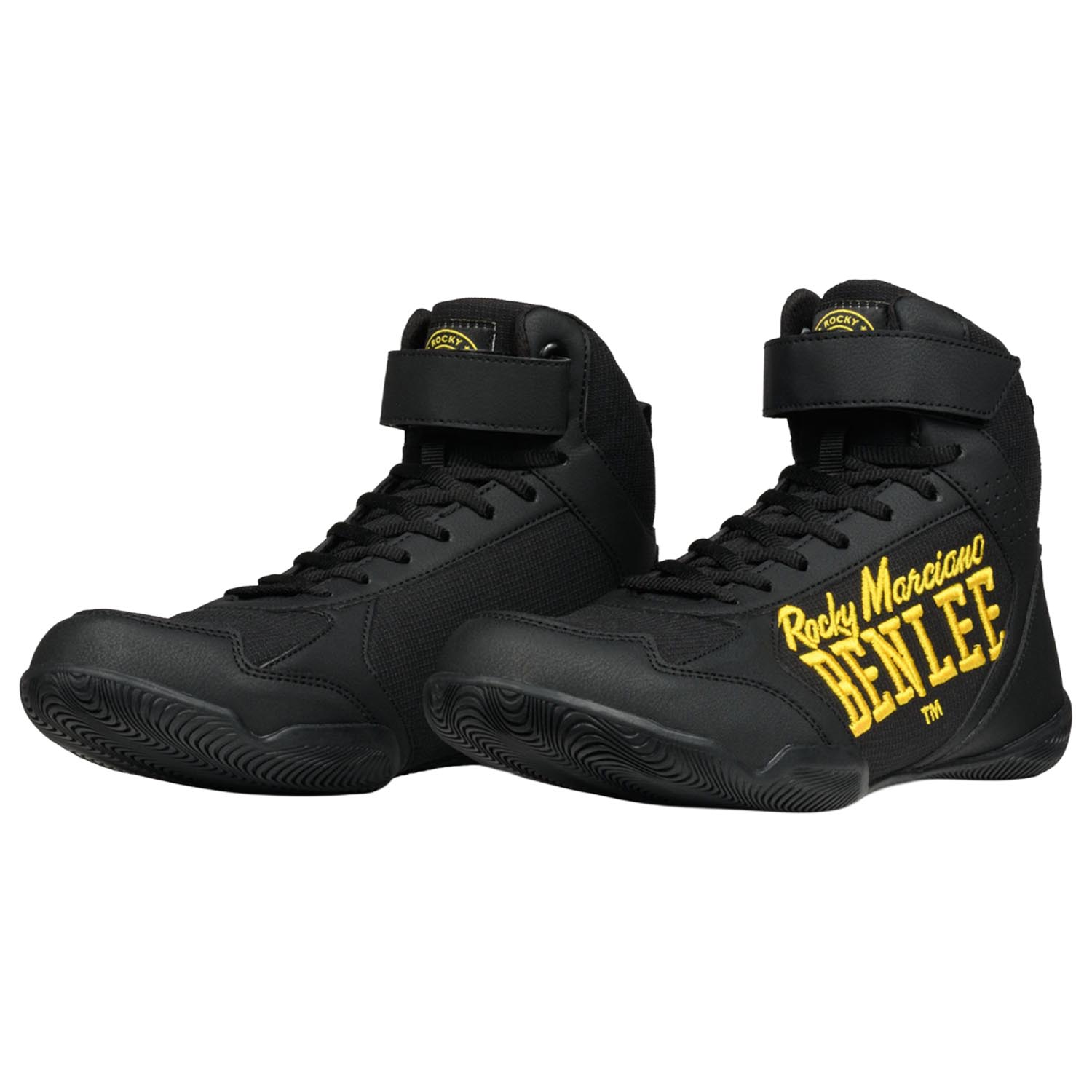 BENLEE Boxing Shoes, Edge, black-yellow, 44