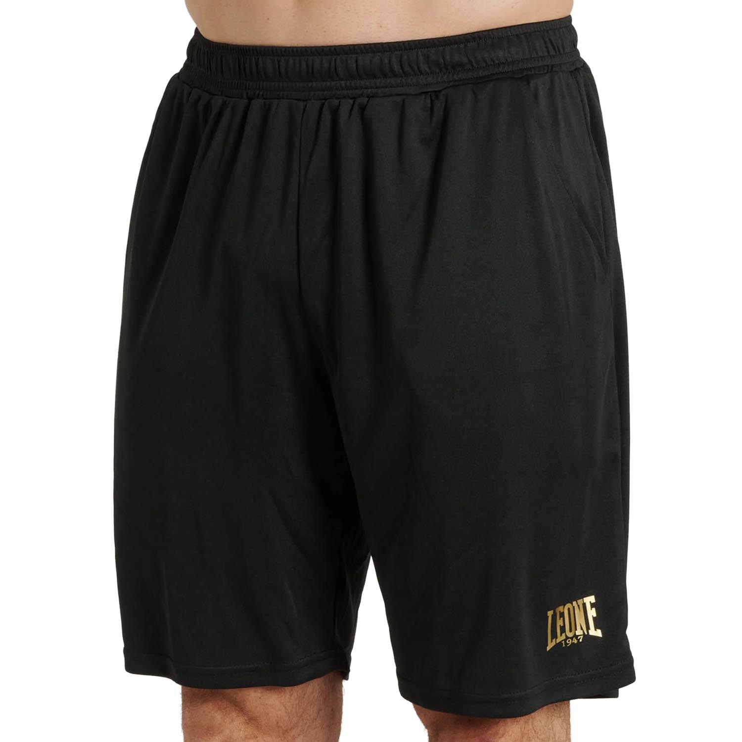 LEONE Fitness Shorts, Premium 2, black-gold, M
