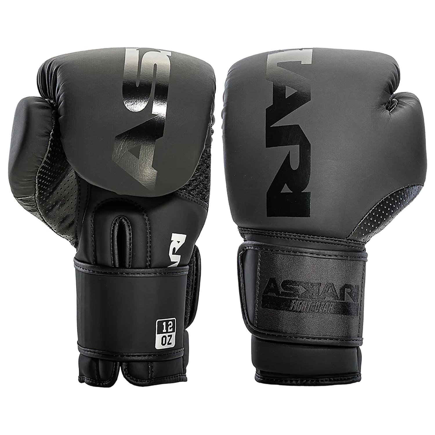 ASKARI Boxing Gloves, Black Sensation, black-white, 10 Oz