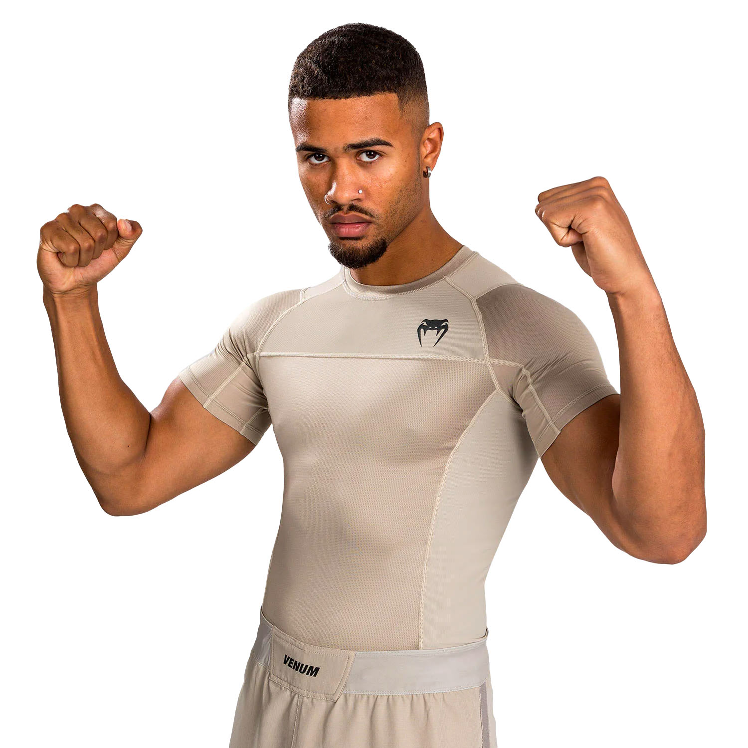 VENUM Rashguard, S/S, G-Fit Air, sand