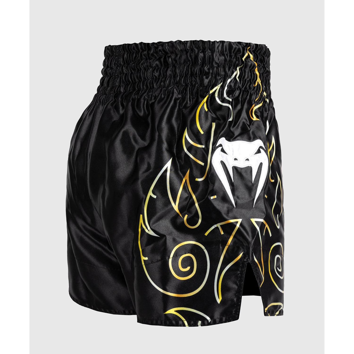 VENUM Muay Thai Shorts, VTC, Flames, black-gold, XL