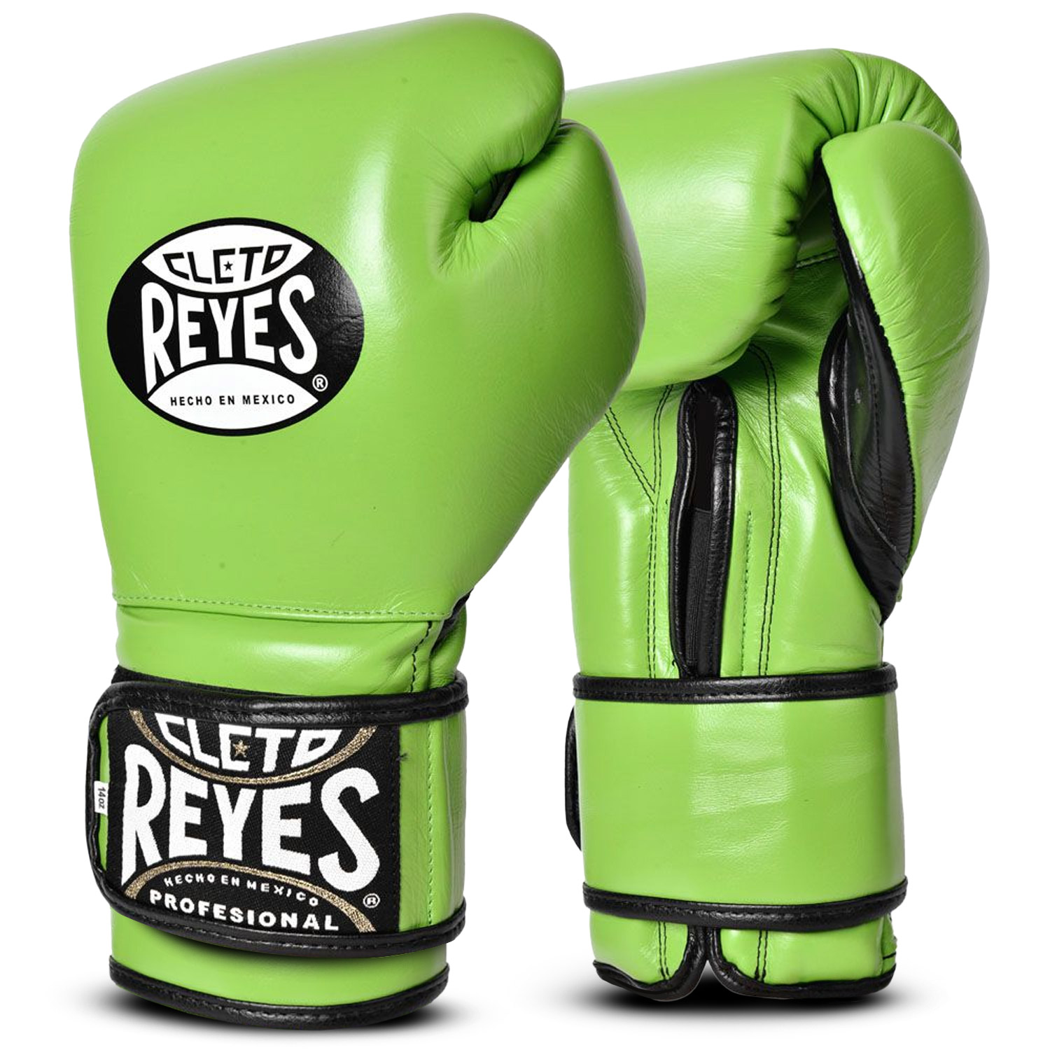Cleto Reyes Boxing Gloves, Velcro Sparring, green, 16 Oz