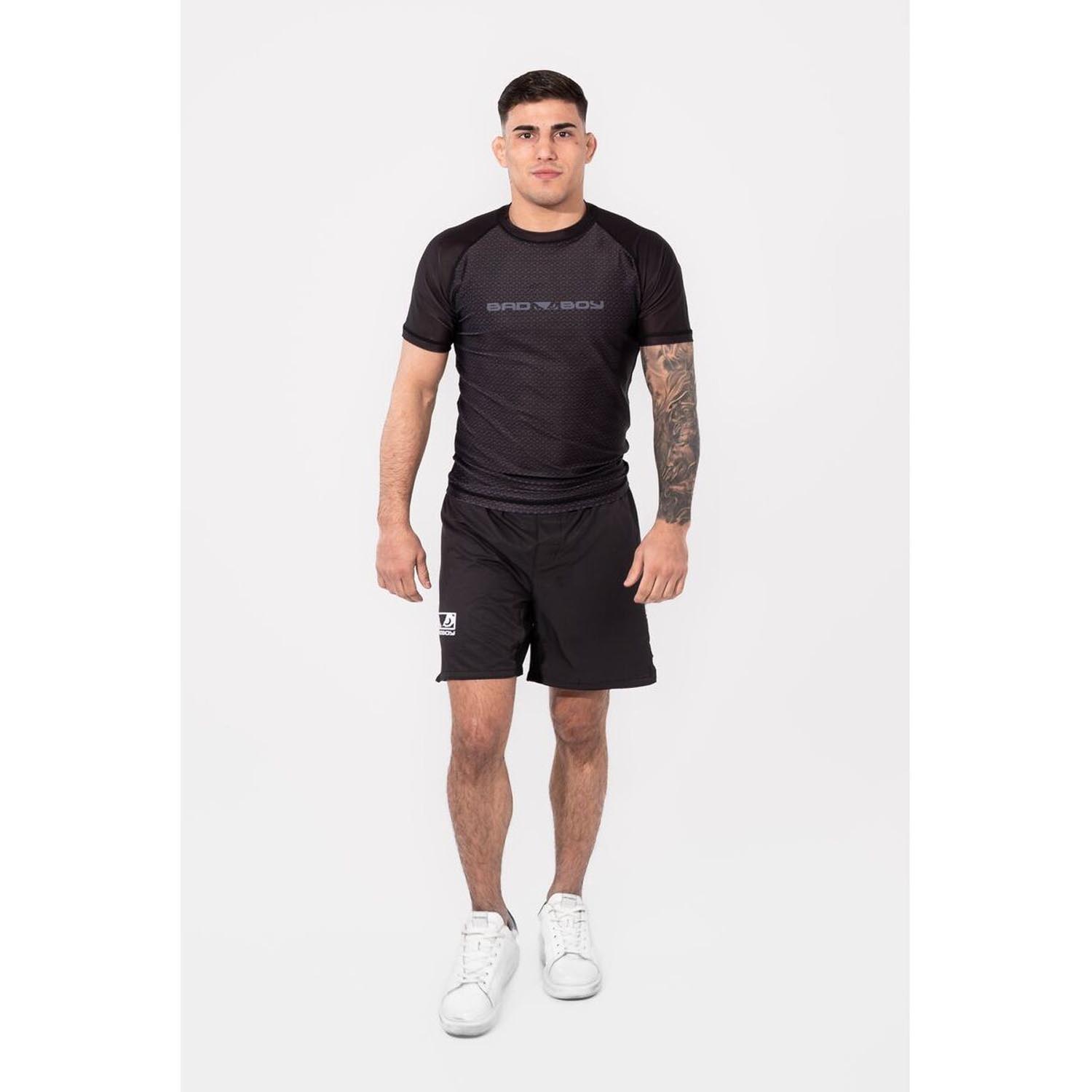 Bad Boy Rashguard, S/S, IBJJF Ranked, black, XXL