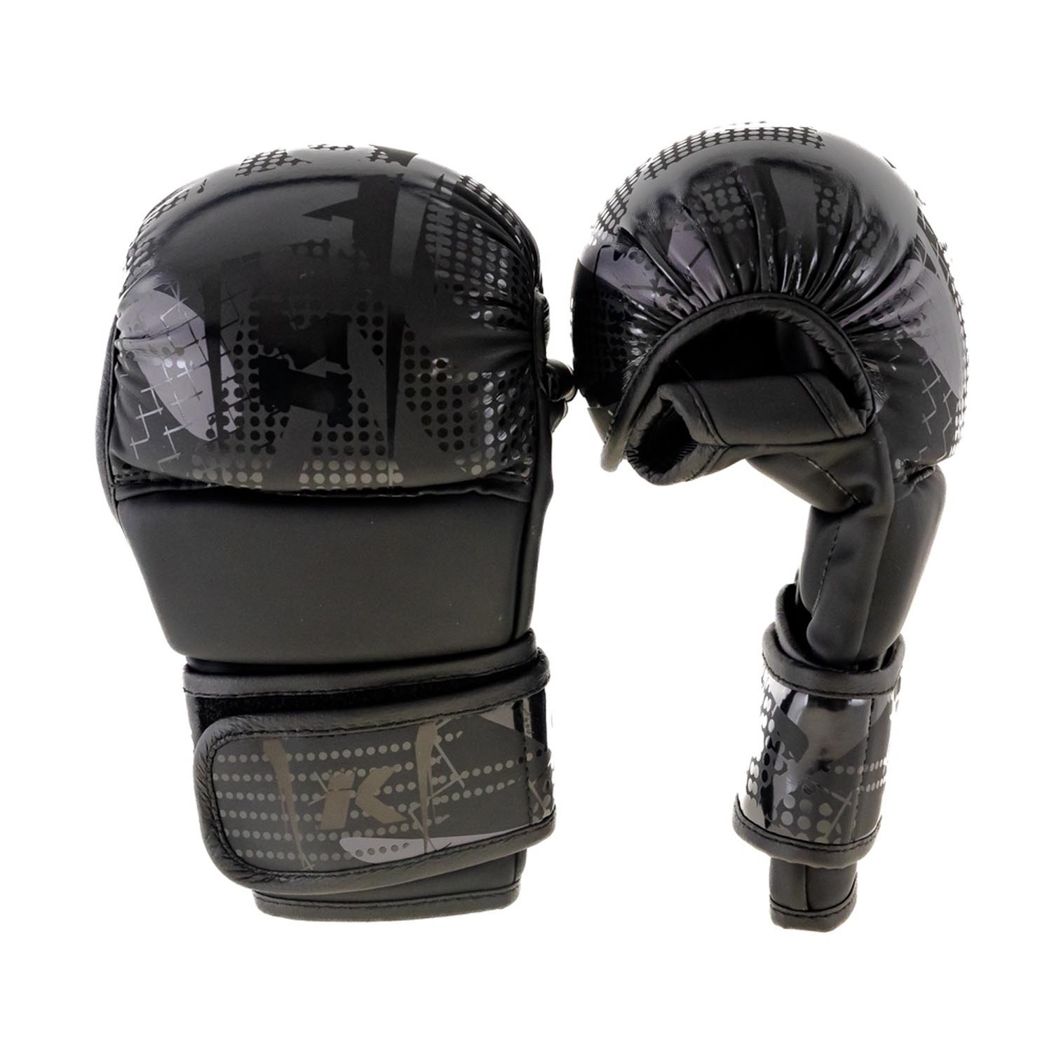 KING PRO BOXING MMA Sparring Gloves, Shogun 1, black-black, L