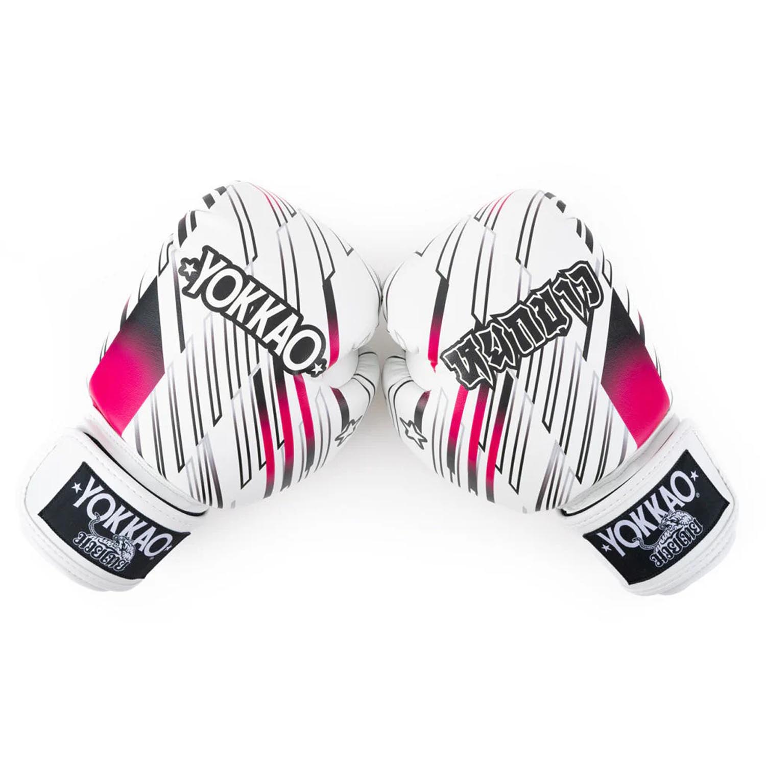 YOKKAO Boxing Gloves, Powers, white, 16 Oz