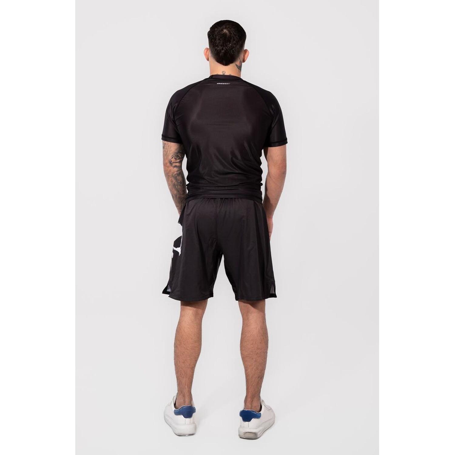 Bad Boy Rashguard, S/S, Logo, black-white, XXL