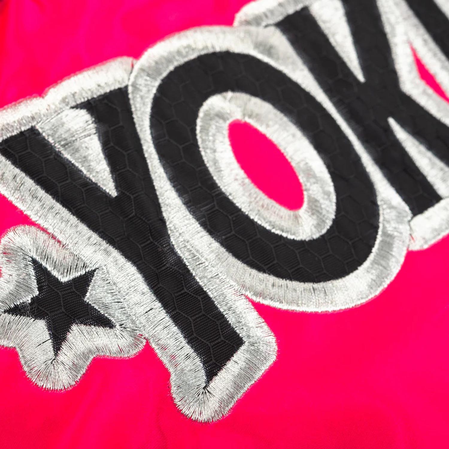 YOKKAO Muay Thai Shorts, original, silver-pink-black, XXL