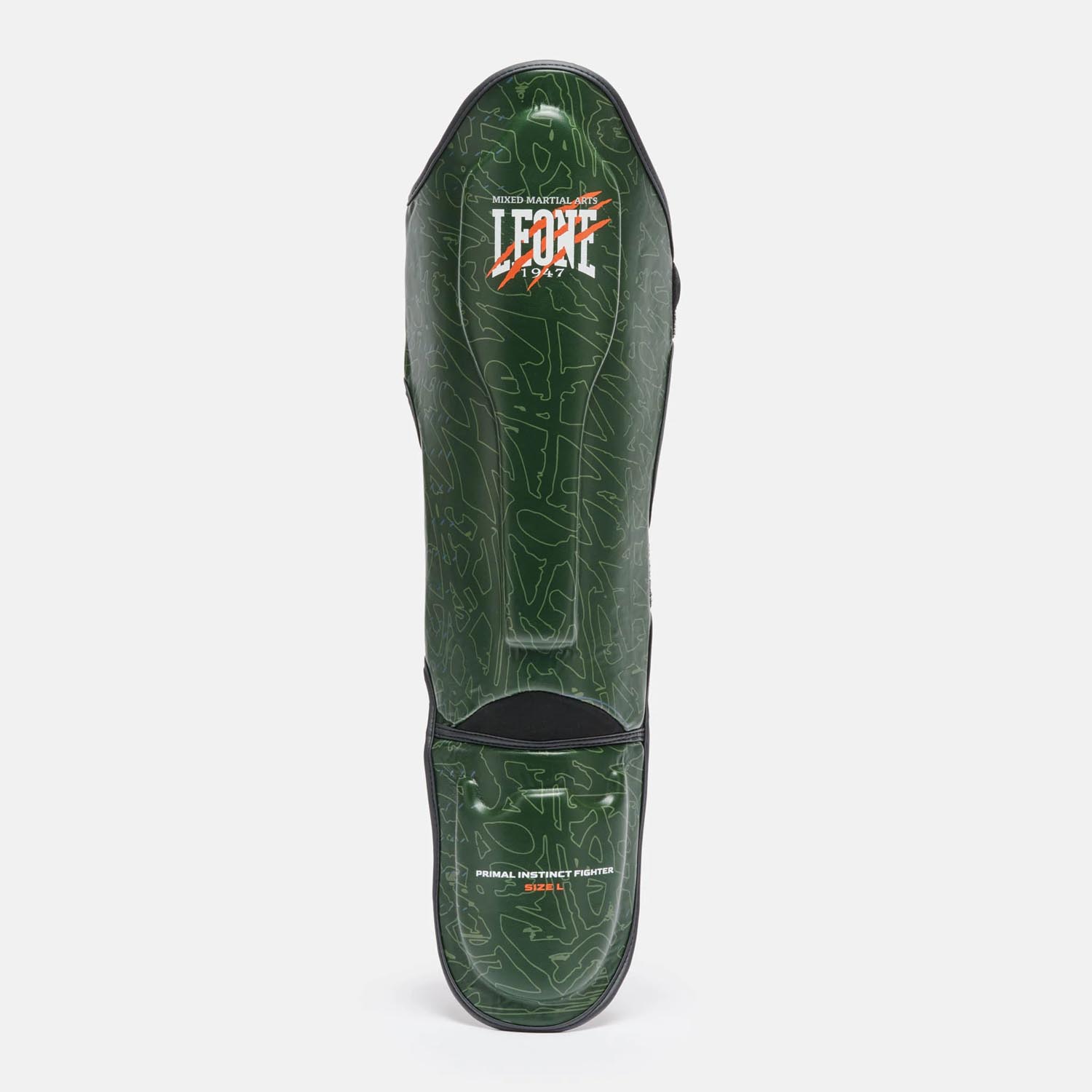 LEONE Shin Guard, Primal Instinct, green, S