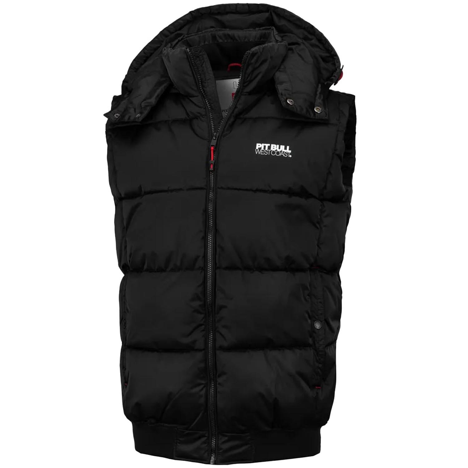 Pit Bull West Coast Weste, Hooded Walpen, schwarz, XXXL