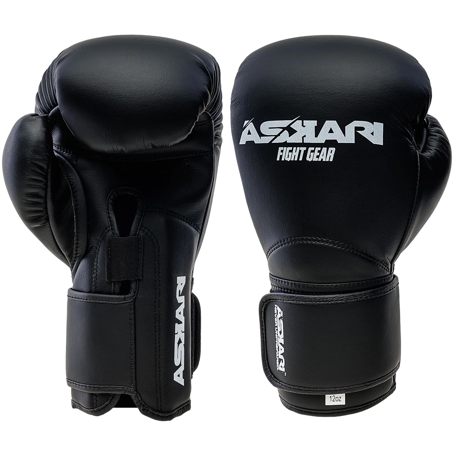 ASKARI Boxing Gloves, Aero, black-white, 12 Oz