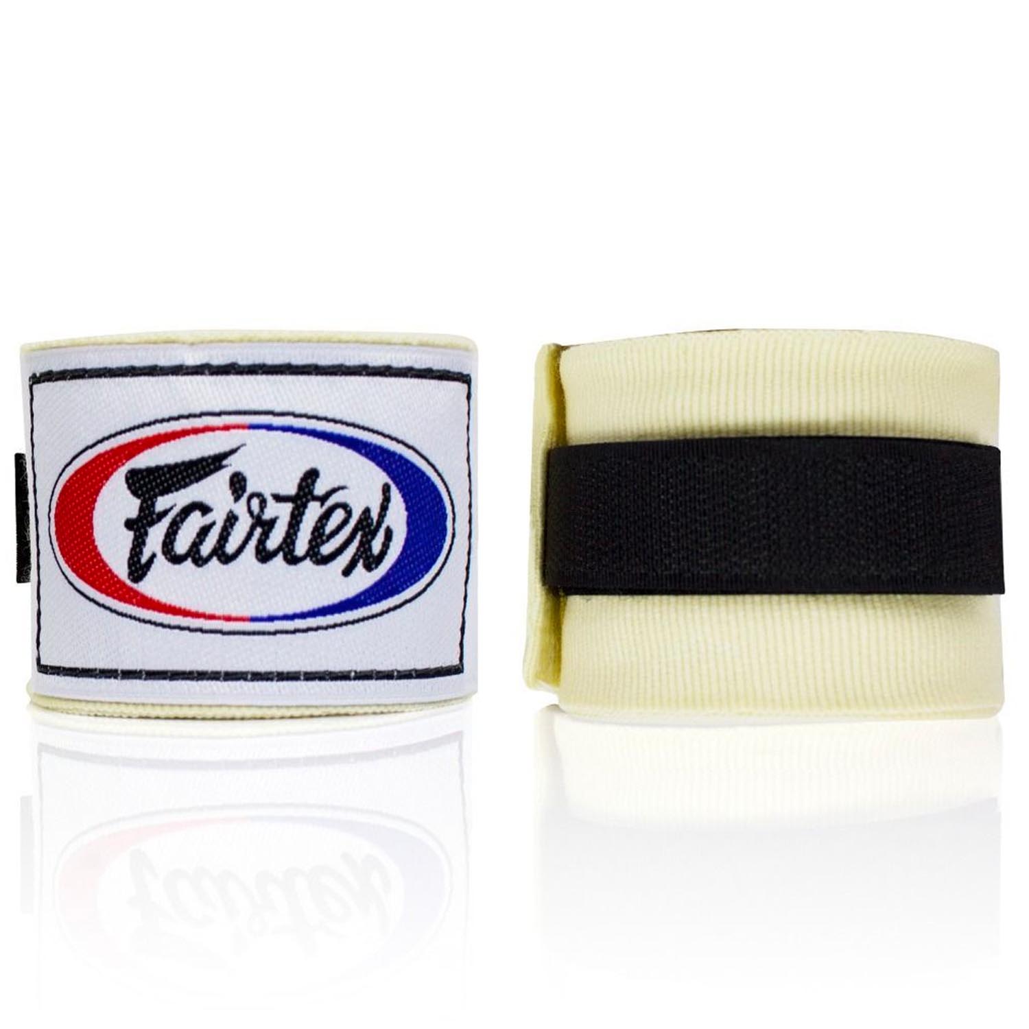 Fairtex Hand Wraps, semi-elastic, 4.5 m, beige